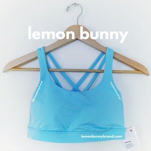 lululemon Energy Bra in Blue Chill (Pastel Blue) Size 4 Brand New NWT